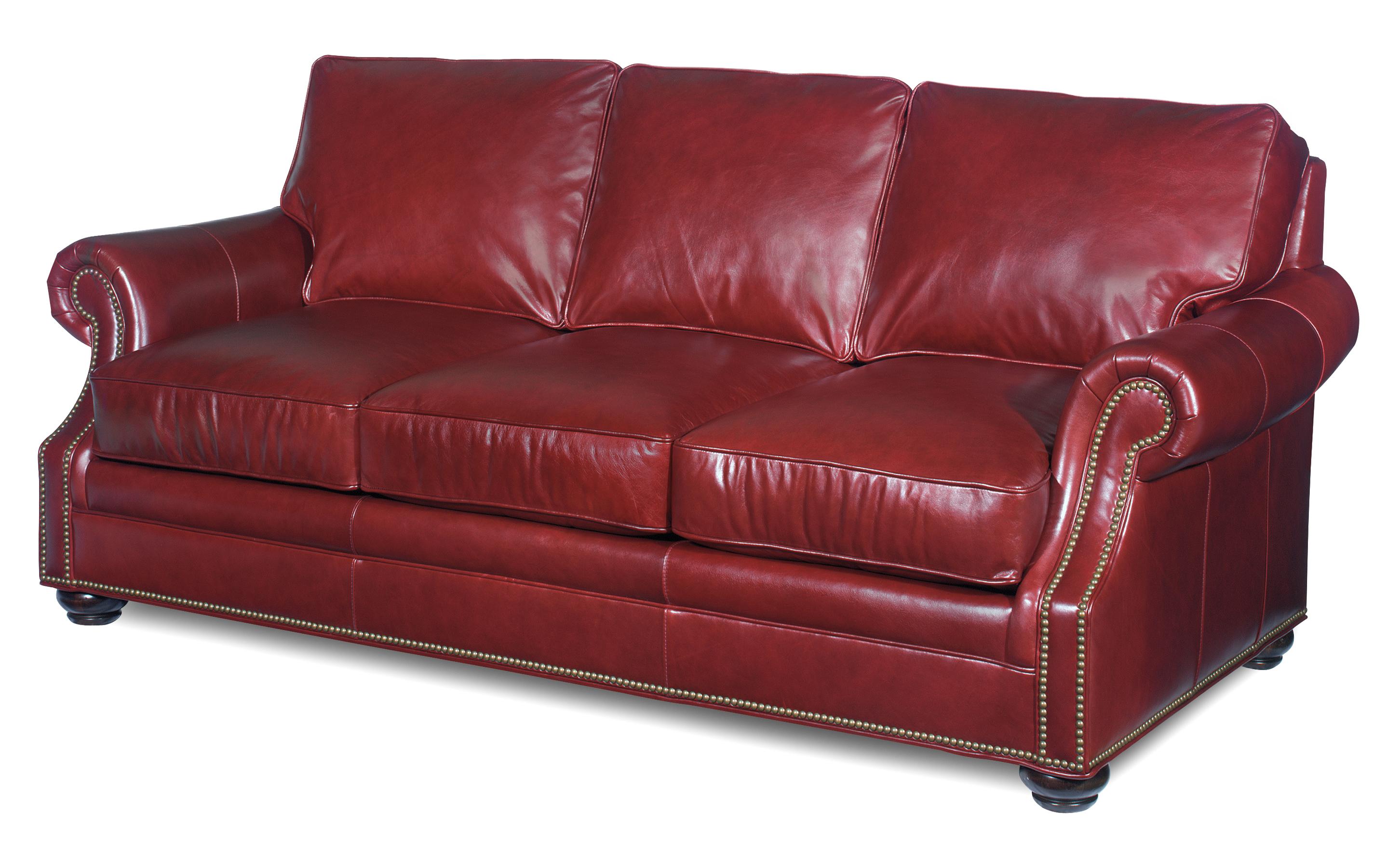 Bradington Young Warner Stationary Sofa with Turned Wood